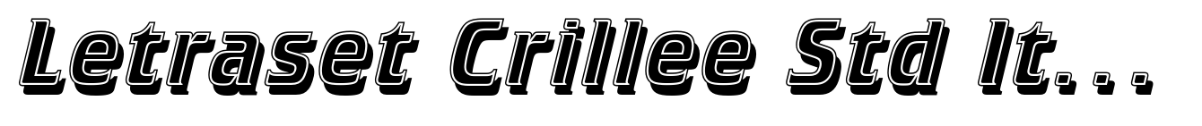 Letraset Crillee Std Italic Inline Shadow